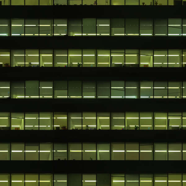HighRiseNight0007 - Free Background Texture - building facade high rise