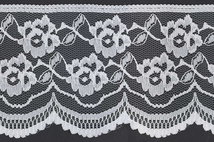 FabricLaceTrims0083 Free Background Texture lace trim fabric decoration gray grey