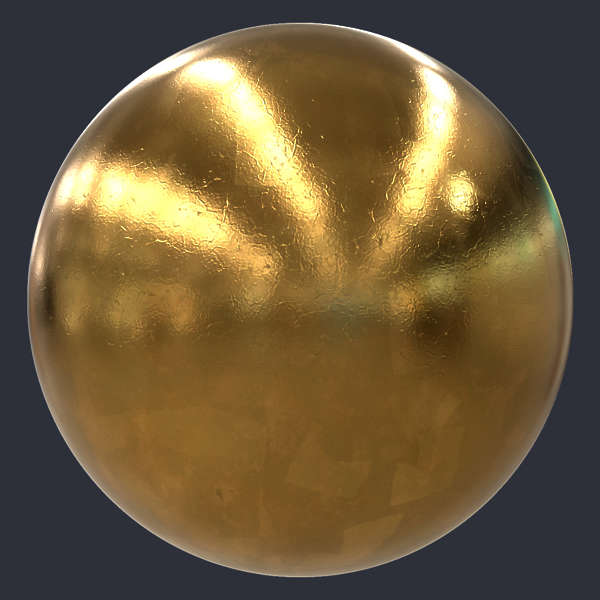 Gold Leaf PBR Material (S0097)