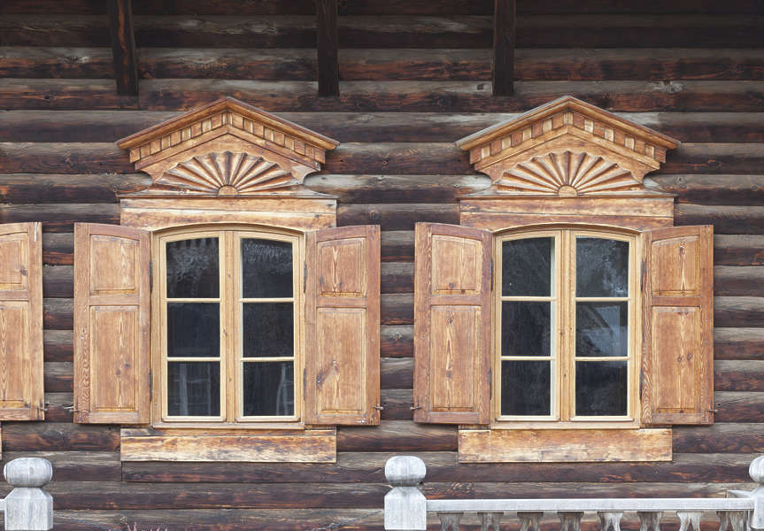 WindowsHouseOld0225 - Free Background Texture - window wooden ornate