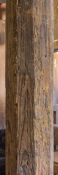 WoodRough0127 - Free Background Texture - wood pillar old rough worn