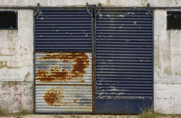 New Garage Door Rust Decay with Electrical Design