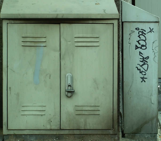 DoorsMetalDouble0068 - Free Background Texture - electric box door