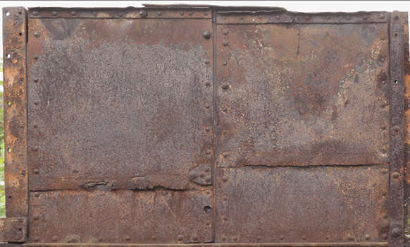 rusty metal plate texture