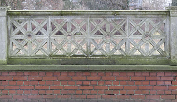 OrnamentBorder0281 - Free Background Texture - border balcony ornate green beige gray grey