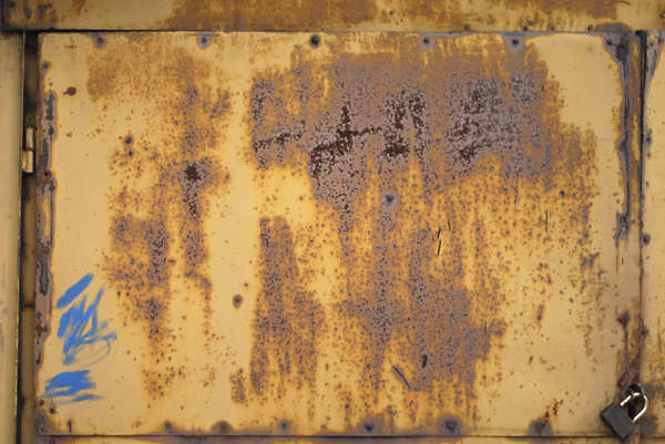 RustDetail0069 - Free Background Texture - rust paint yellow brown