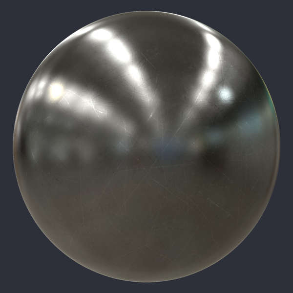 Scratched Steel PBR Material (S0103)