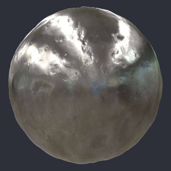 Battered Metal PBR Material (Customizable)