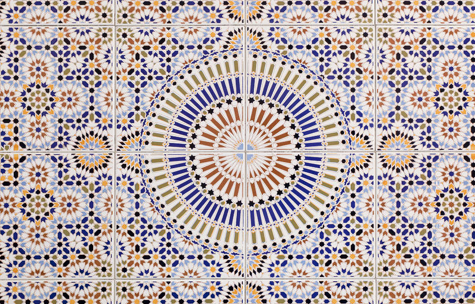 TilesZellige0015 - Free Background Texture - morocco ornament round